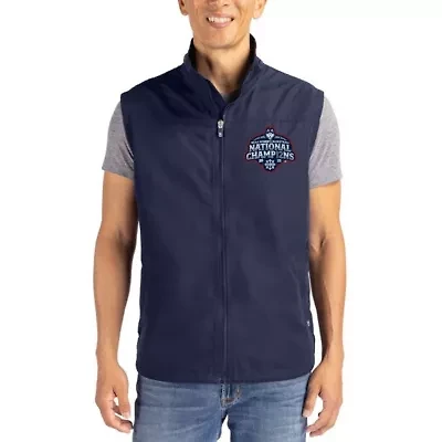 Connecticut Huskies NCAA UConn 2025 Basketball National s Charter Eco Recycled Full-Zip Vest