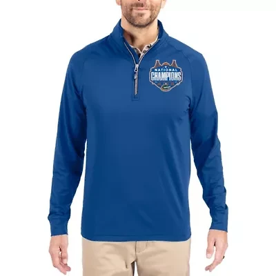 NCAA Men’s Florida Gators 2025 Basketball National s Big & Tall Adapt Eco Knit Stretch DryTec Raglan Quarter-Zip Pullover