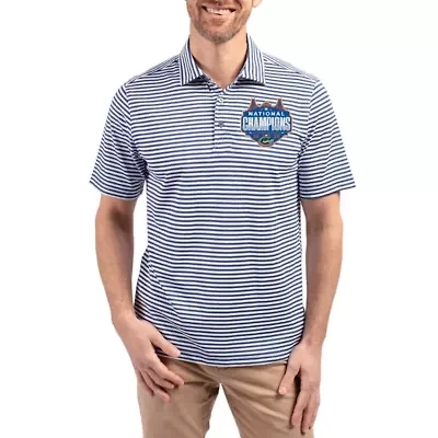NCAA Men’s Florida Gators 2025 Basketball National s Big & Tall Virtue Eco Pique Stripe Recycled DryTec Tri-Blend Polo
