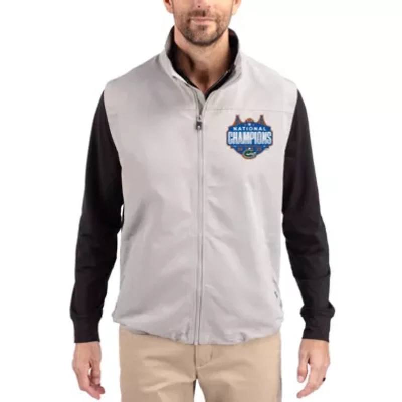 NCAA Men’s Florida Gators 2025 Basketball National s Big & Tall Charter Eco Recycled Full-Zip Vest
