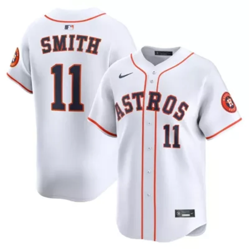 MLB Nike Cam Smith #11 Houston Astros Home Limited Player Jersey