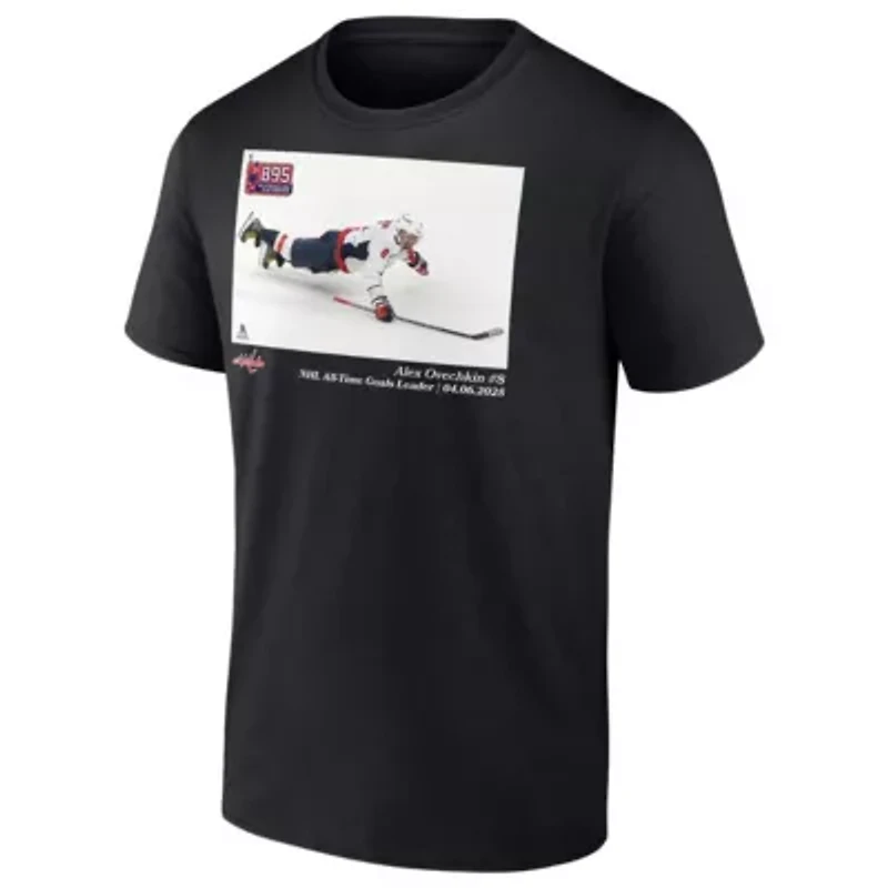 NHL Alexander Ovechkin Washington Capitals All-Time Goals Leader T-Shirt