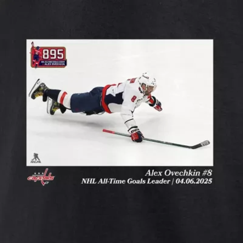 NHL Alexander Ovechkin Washington Capitals All-Time Goals Leader T-Shirt