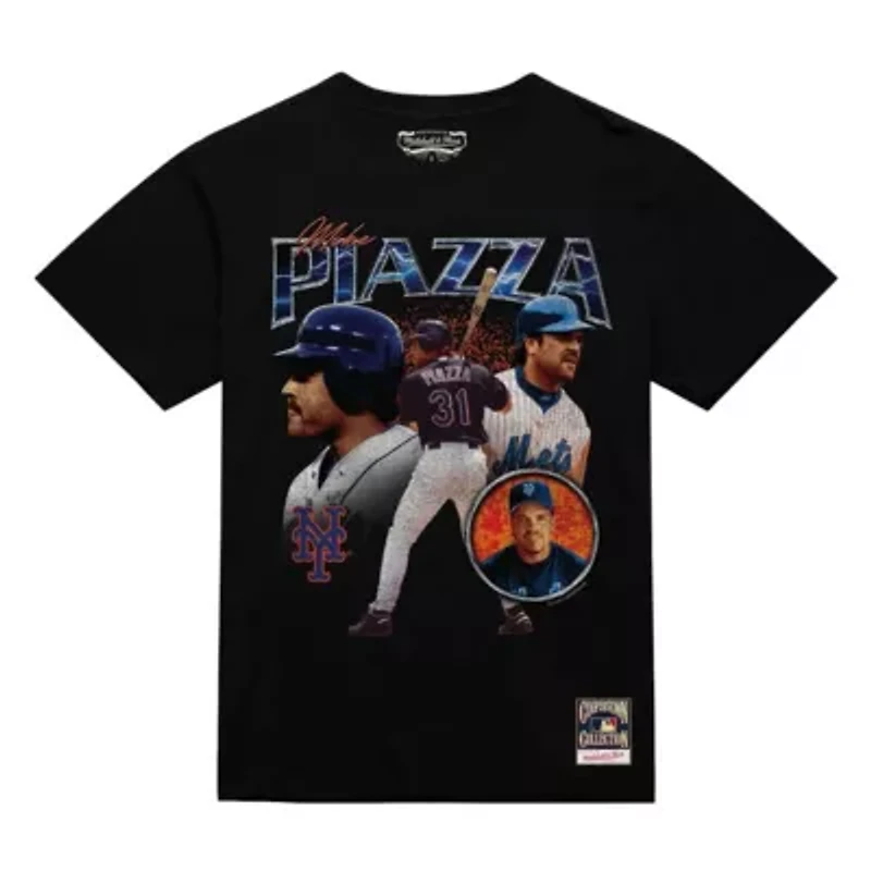 MLB Mike Piazza New York Mets 2000 Subway Series 25th Anniversary Power T-Shirt