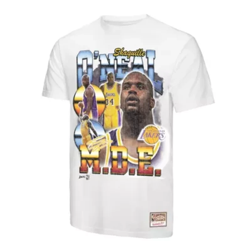 NBA Shaquille O'Neal Los Angeles Lakers Commemorative Collage T-Shirt