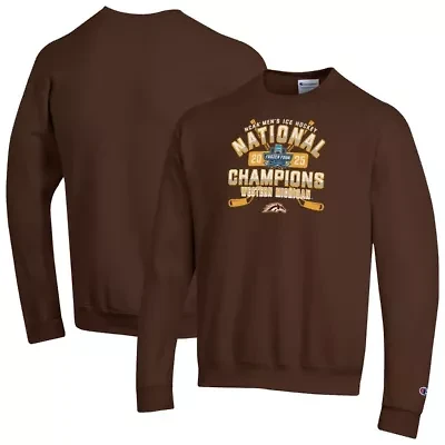 NCAA Unisex Western Michigan Broncos 2025 Frozen Four Ice Hockey National s Eco Powerblend Pullover Sweatshirt