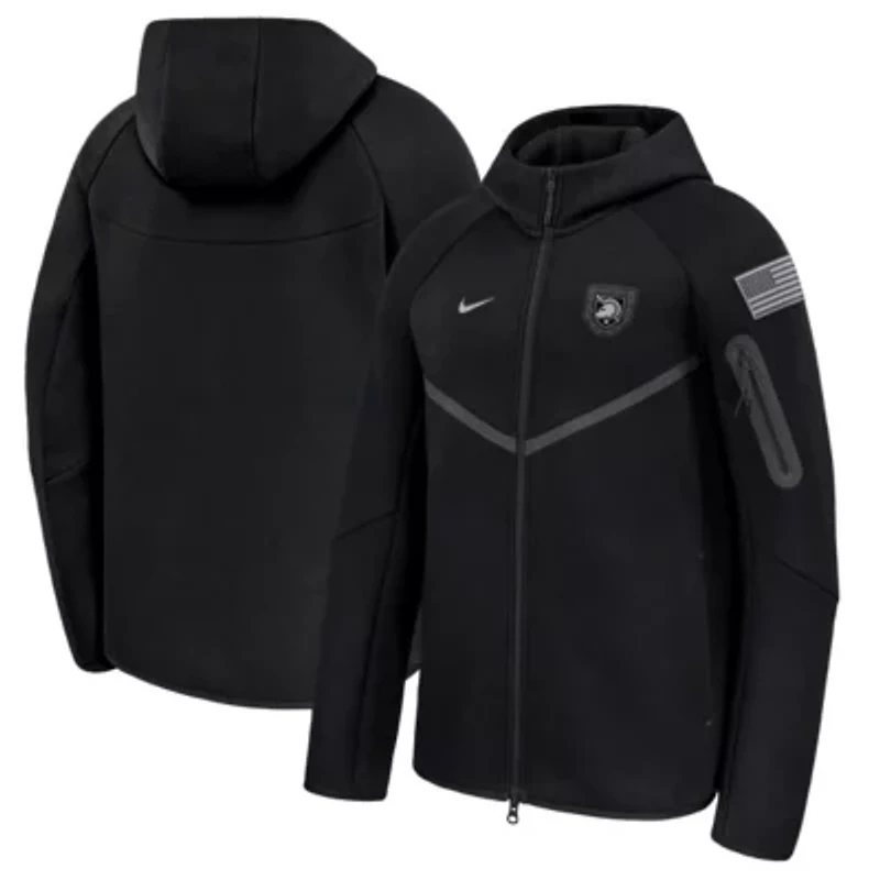 Army Black Knights NCAA Nike 250 Collection Tech Fleece Full-Zip Hoodie