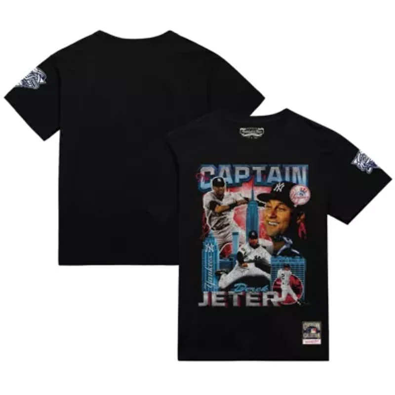 MLB Derek Jeter New York Yankees 2000 World Series MVP Collage T-Shirt