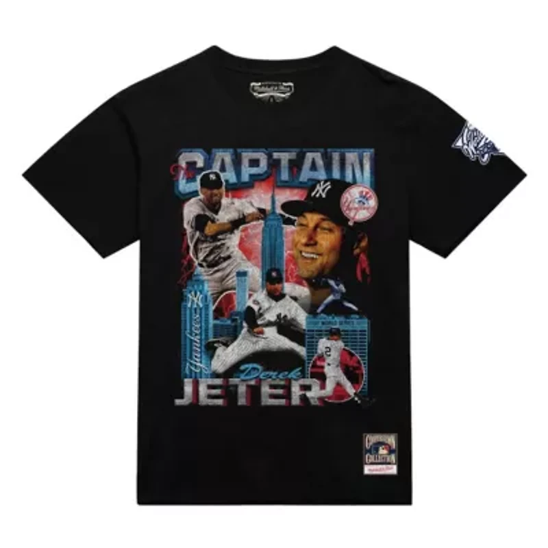 MLB Derek Jeter New York Yankees 2000 World Series MVP Collage T-Shirt