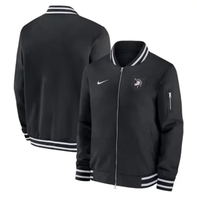 Army Black Knights NCAA Nike 250 Collection Full-Zip Bomber Jacket