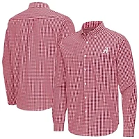 Alabama Crimson Tide NCAA Ellis Woven Tri-Blend Long Sleeve Button-Down Shirt