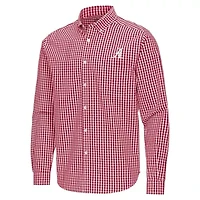 Alabama Crimson Tide NCAA Ellis Woven Tri-Blend Long Sleeve Button-Down Shirt