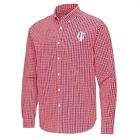 NCAA Indiana Hoosiers Ellis Woven Tri-Blend Long Sleeve Button-Down Shirt