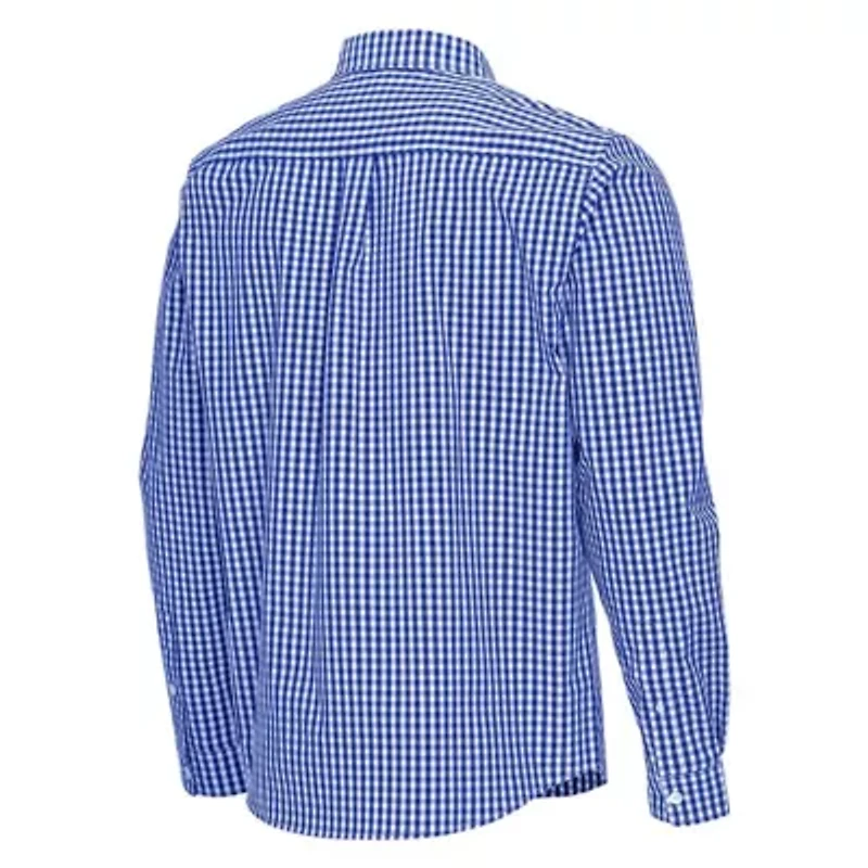 NCAA Kentucky Wildcats Ellis Woven Tri-Blend Long Sleeve Button-Down Shirt