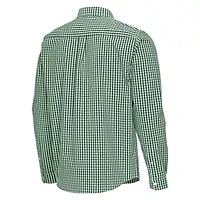 NCAA Michigan State Spartans Ellis Woven Tri-Blend Long Sleeve Button-Down Shirt