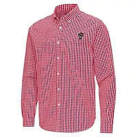 NCAA NC State Wolfpack Ellis Woven Tri-Blend Long Sleeve Button-Down Shirt