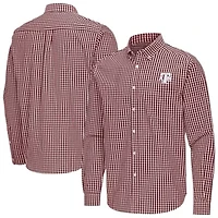 NCAA Texas A&M Aggies Ellis Woven Tri-Blend Long Sleeve Button-Down Shirt