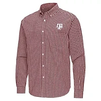 NCAA Texas A&M Aggies Ellis Woven Tri-Blend Long Sleeve Button-Down Shirt