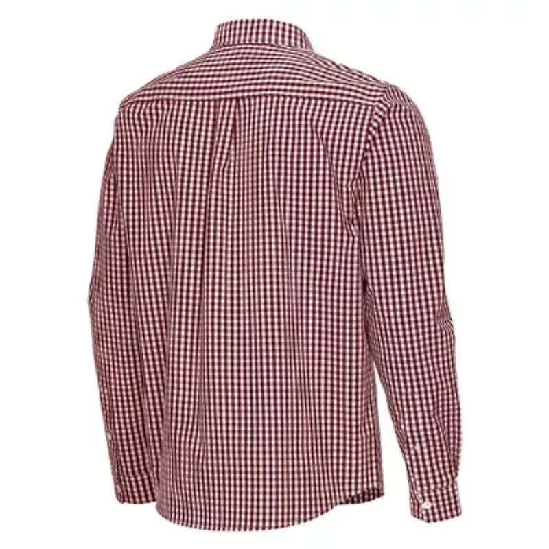 NCAA Texas A&M Aggies Ellis Woven Tri-Blend Long Sleeve Button-Down Shirt