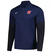 NCAA Nike Ole Miss Rebels Dri-FIT Half-Zip Pullover