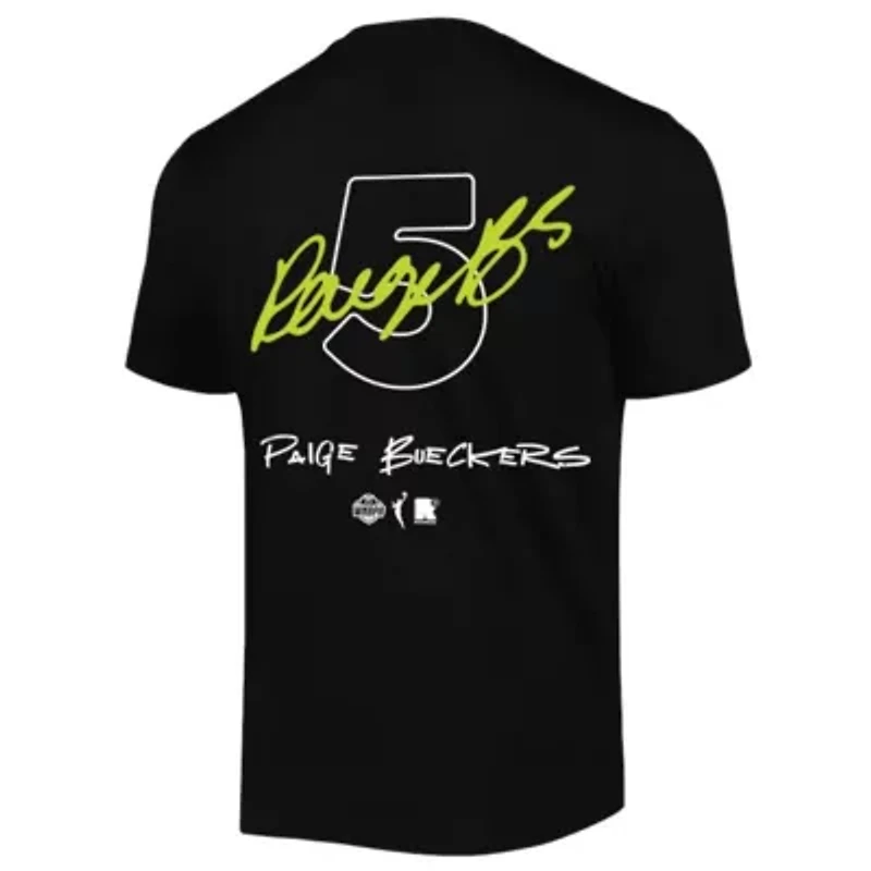 WNBA Unisex Paige Bueckers Dallas Wings 2025 Draft Name & Number T-Shirt
