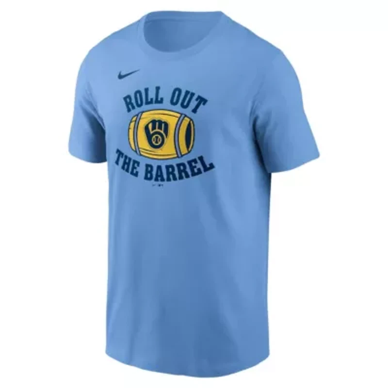MLB Nike Light Milwaukee Brewers Local Hometown T-Shirt