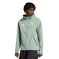 MLS Light Portland Timbers Tiro Travel Full-Zip Hooded Windbreaker