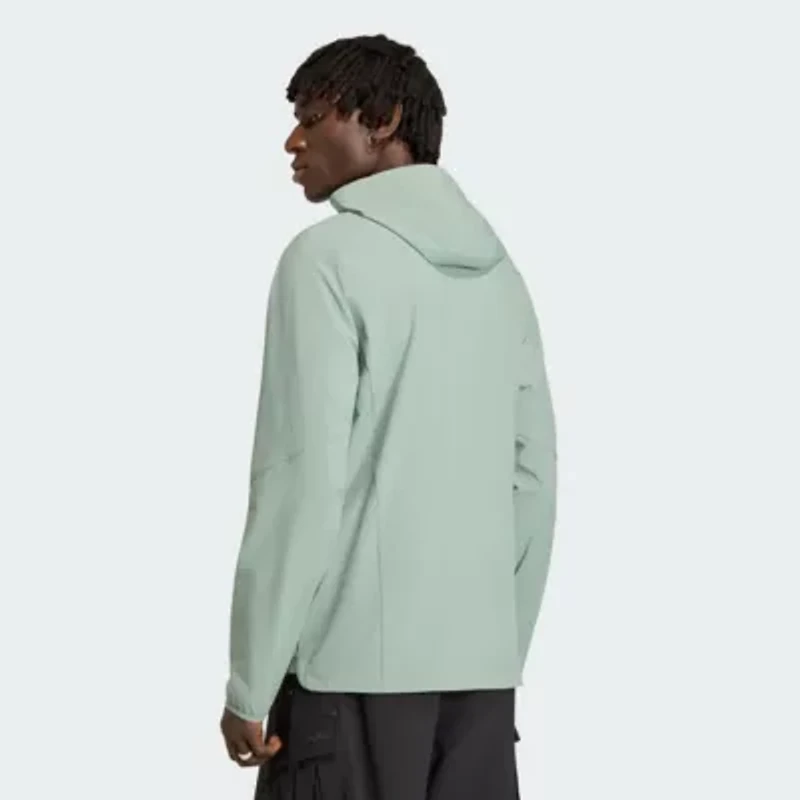 MLS Light Portland Timbers Tiro Travel Full-Zip Hooded Windbreaker