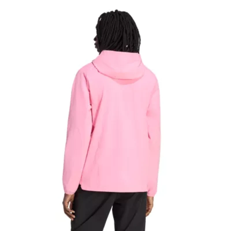 MLS Light Inter Miami CF Tiro Travel Full-Zip Hooded Windbreaker