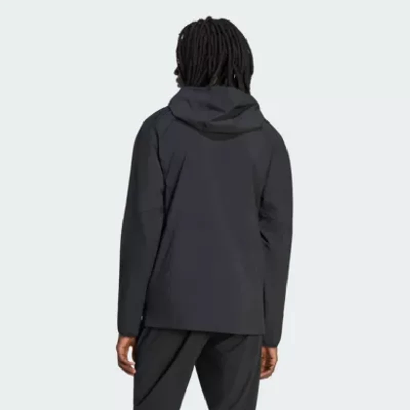 MLS LAFC Tiro Travel Full-Zip Hooded Windbreaker