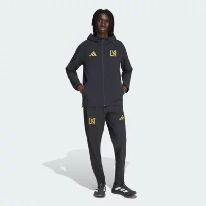 MLS LAFC Tiro Travel Full-Zip Hooded Windbreaker