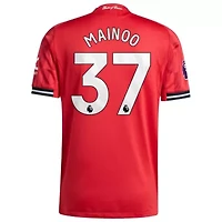 Premier League Kobbie Mainoo Manchester United Home 2025/26 Authentic Player Jersey