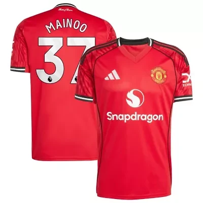 Premier League Kobbie Mainoo Manchester United Home 2025/26 Replica Player Jersey