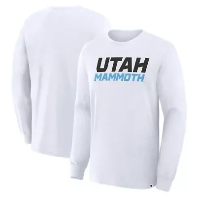 NHL Fanatics Utah Mammoth Wordmark Legacy Long Sleeve T-Shirt