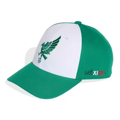 Soccer National Teams Unisex White/Green Mexico National Team Eagle Baseball Adjustable Hat