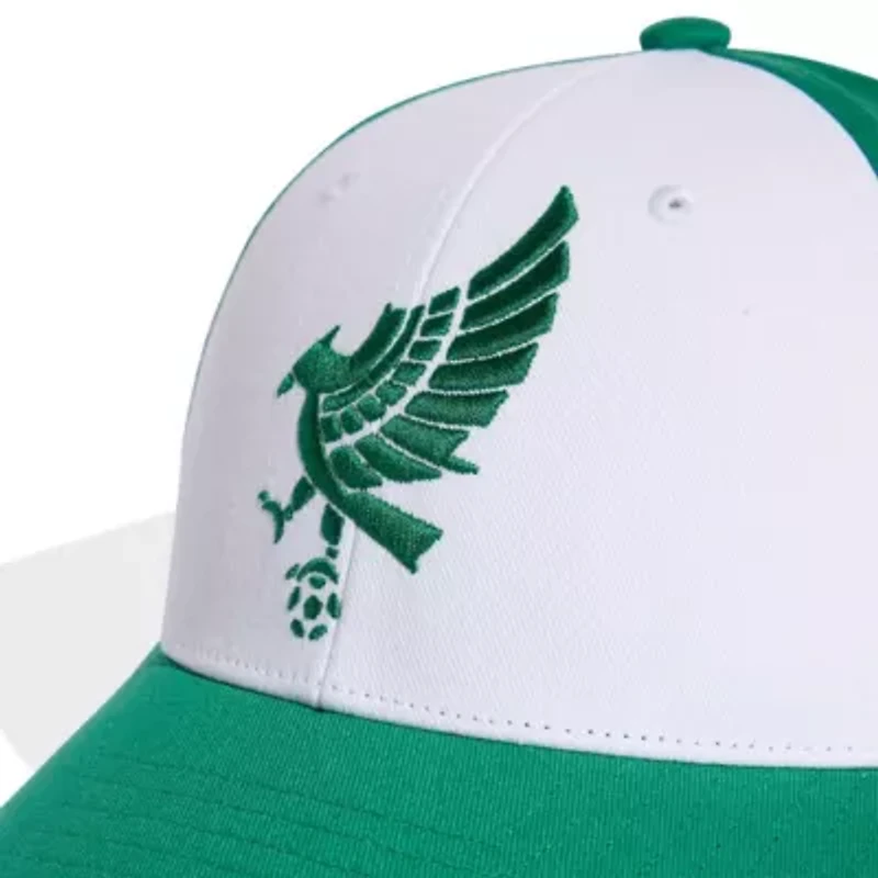 Soccer National Teams Unisex White/Green Mexico National Team Eagle Baseball Adjustable Hat