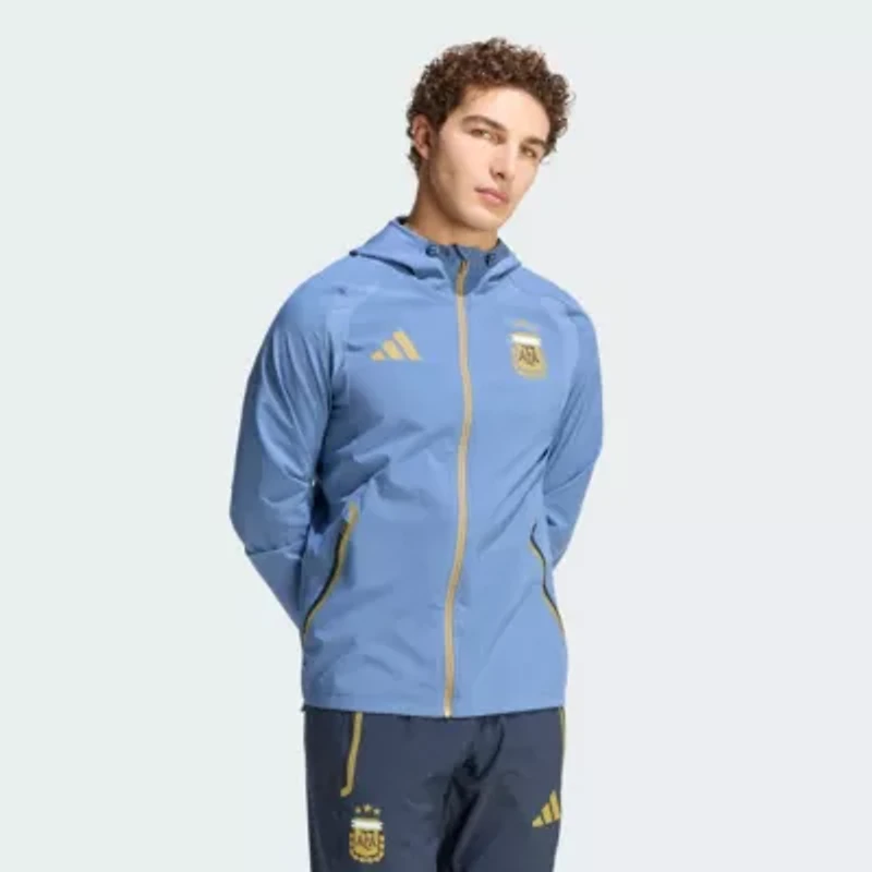 Soccer National Teams Argentina Team FIFA x World Cup Tiro Travel Raglan Full-Zip Windbreaker Hoodie