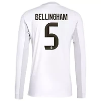 La Liga Jude Bellingham Real Madrid 2025/26 Home Replica Long Sleeve Jersey