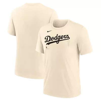 MLB Nike Los Angeles Dodgers Wordmark Tri-Blend T-Shirt