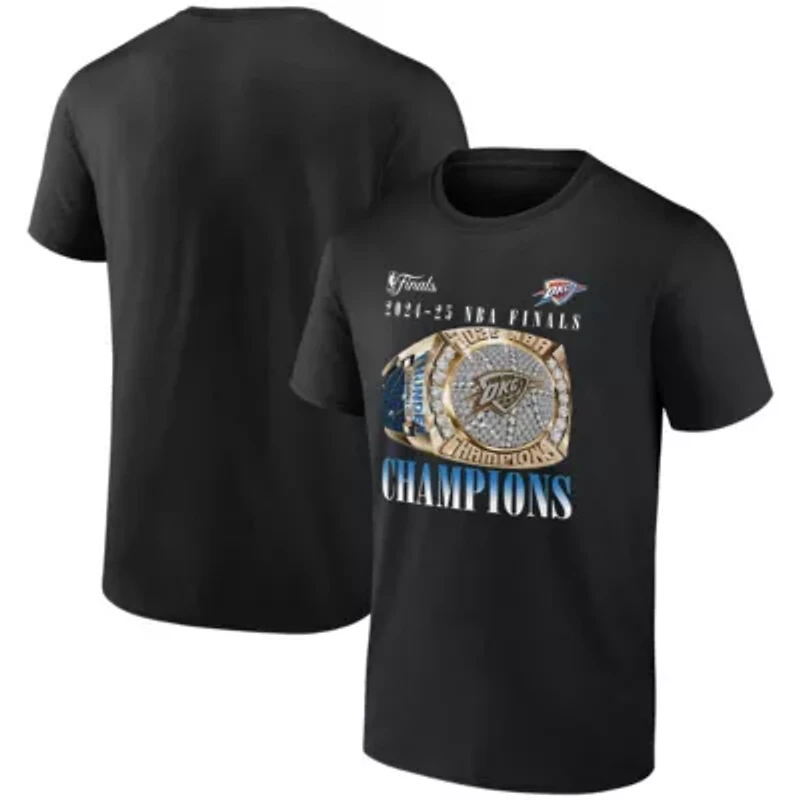 NBA Fanatics Oklahoma City Thunder 2025 Finals s Inbound Pass Ring T-Shirt