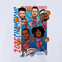 NBA Fanatics Oklahoma City Thunder 2025 Finals s Caricature Full Court T-Shirt