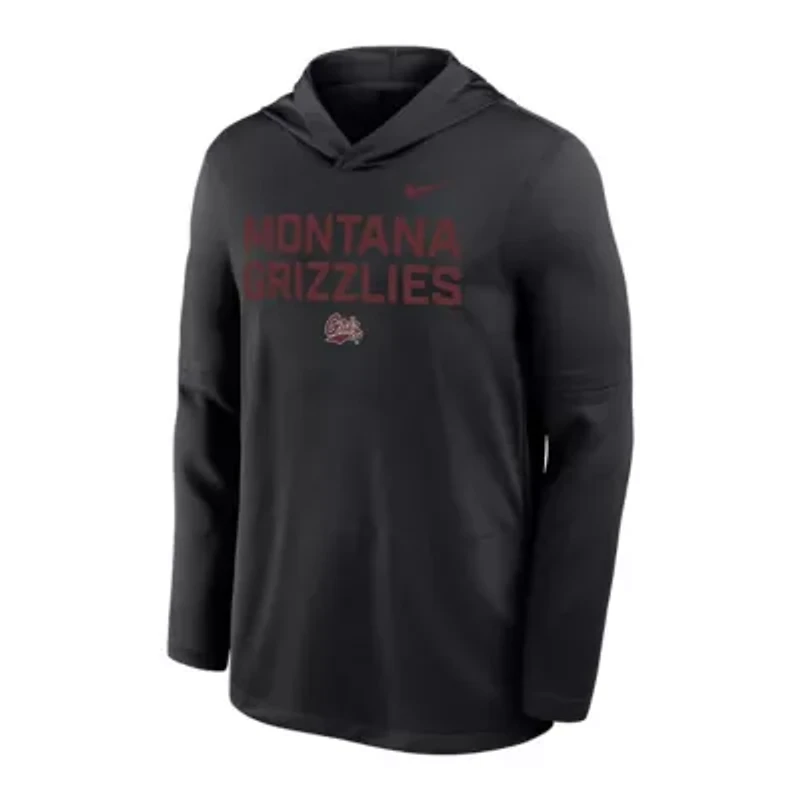 NCAA Nike Montana Grizzlies Sideline Dri-FIT Lightweight Hooded Top