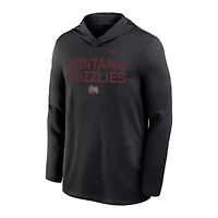NCAA Nike Montana Grizzlies Sideline Dri-FIT Lightweight Hooded Top