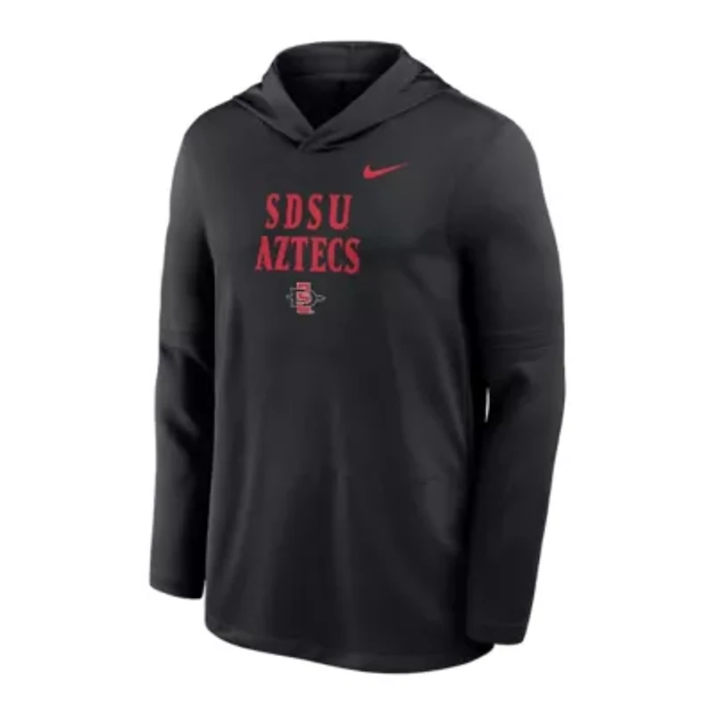 NCAA Nike San Diego State Aztecs Sideline Dri-FIT Lightweight Hooded Top