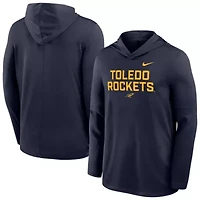 NCAA Nike Toledo Rockets Sideline Dri-FIT Lightweight Hooded Top