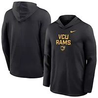 NCAA Nike VCU Rams Sideline Dri-FIT Lightweight Hooded Top