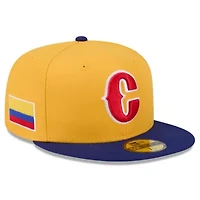 World Baseball Yellow/Blue Colombia 2026 Classic 59FIFTY Fitted Hat