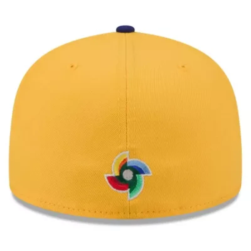 World Baseball Yellow/Blue Colombia 2026 Classic 59FIFTY Fitted Hat