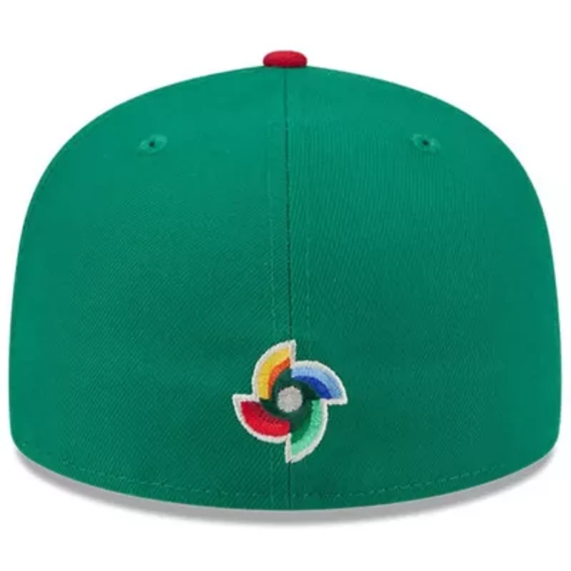 World Baseball Green/Red Mexico 2026 Classic 59FIFTY Fitted Hat