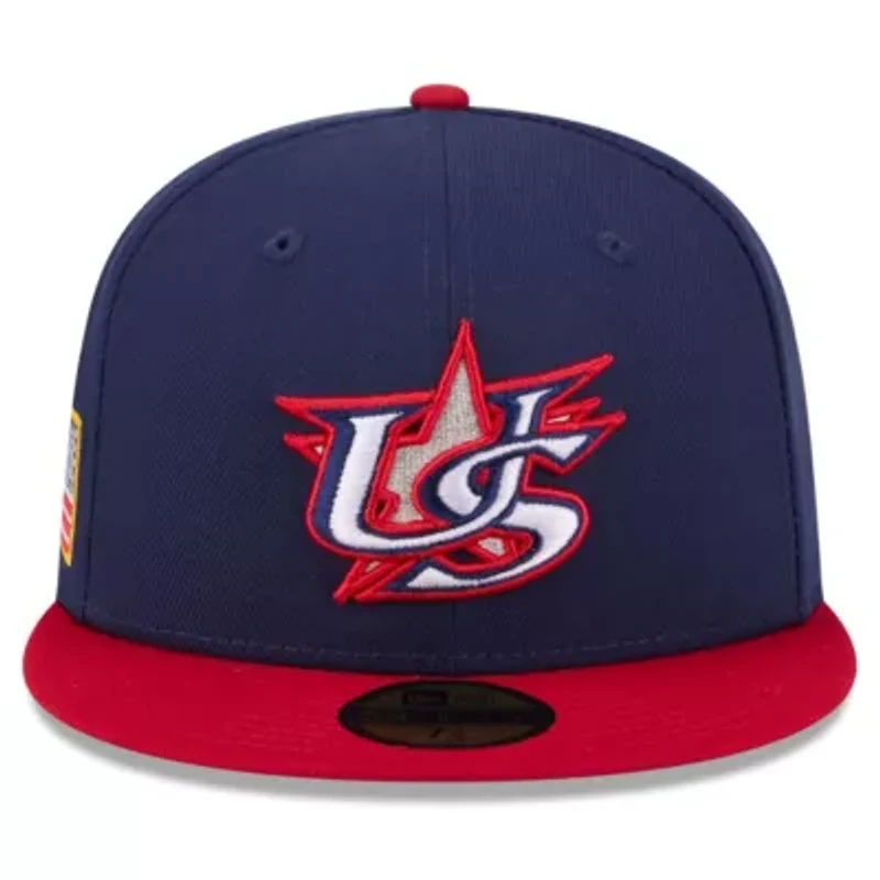 World Baseball Navy/Red USA 2026 Classic 59FIFTY Fitted Hat